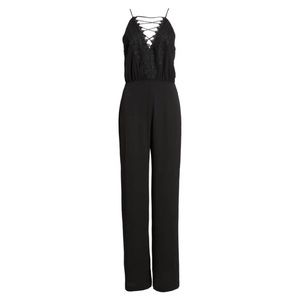 WAYF Black Poise Jumpsuit